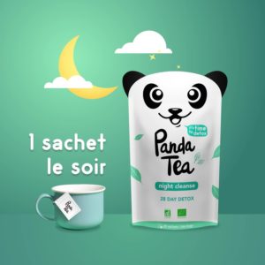 PANDA TEA Green Energy Thé Vert Energisant 28 sachets